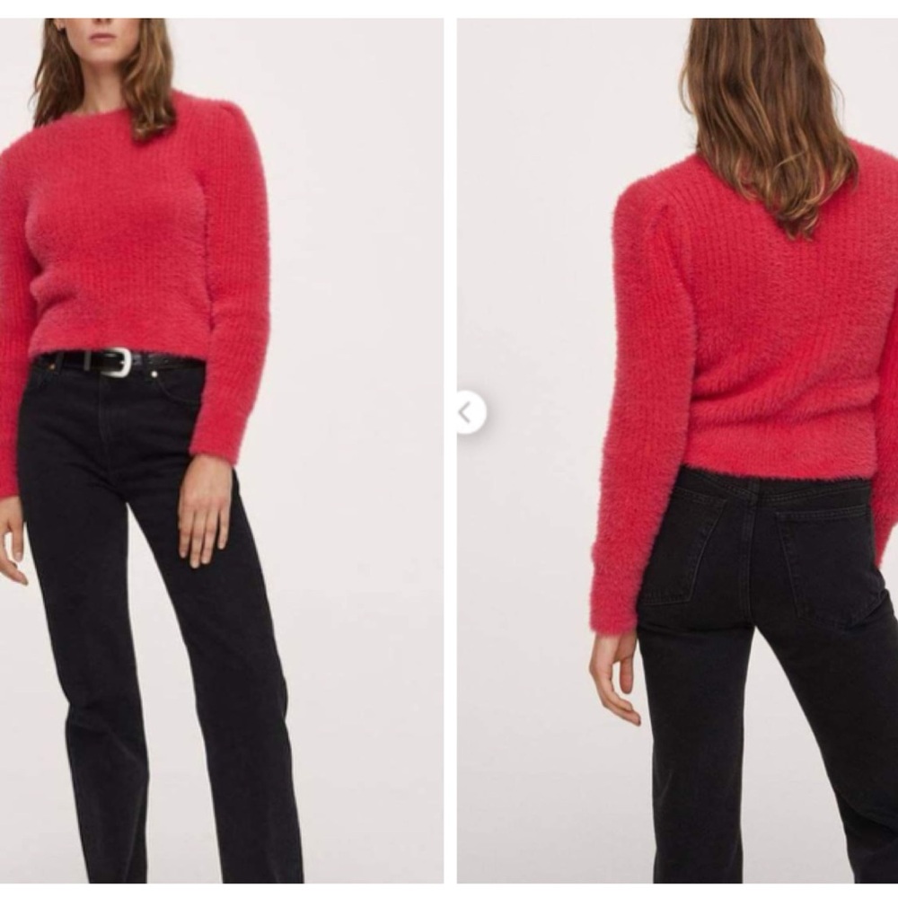 Mango Pink 90’s Preppy Chunky Sweater Size   XXL